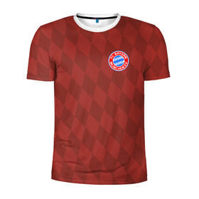 Мужская футболка 3D спортивная с принтом FC Bayern 2018 Original #10 в Курске, 100% полиэстер с улучшенными характеристиками | приталенный силуэт, круглая горловина, широкие плечи, сужается к линии бедра | bayern | fly fc | бавария | геометрия | спорт | футбольный клуб