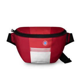 Поясная сумка 3D с принтом FC Bayern 2018 Original #11 в Курске, 100% полиэстер | плотная ткань, ремень с регулируемой длиной, внутри несколько карманов для мелочей, основное отделение и карман с обратной стороны сумки застегиваются на молнию | 