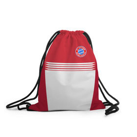 Рюкзак-мешок 3D с принтом FC Bayern 2018 Original #11 в Курске, 100% полиэстер | плотность ткани — 200 г/м2, размер — 35 х 45 см; лямки — толстые шнурки, застежка на шнуровке, без карманов и подкладки | 
