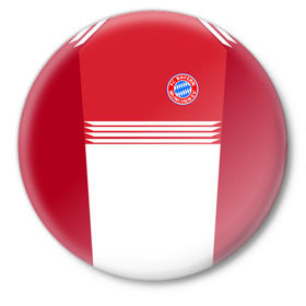 Значок с принтом FC Bayern 2018 Original #11 в Курске,  металл | круглая форма, металлическая застежка в виде булавки | Тематика изображения на принте: 