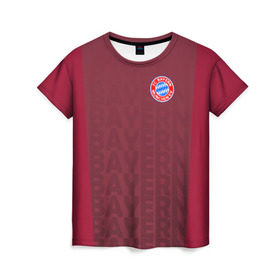 Женская футболка 3D с принтом FC Bayern 2018 Original #12 в Курске, 100% полиэфир ( синтетическое хлопкоподобное полотно) | прямой крой, круглый вырез горловины, длина до линии бедер | bayern | fly fc | бавария | спорт | футбольный клуб