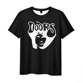 Мужская футболка 3D с принтом The Doors в Курске, 100% полиэфир | прямой крой, круглый вырез горловины, длина до линии бедер | the doors | денсмор | джим моррисон | кригер | манзарек | роберт алан | рэй