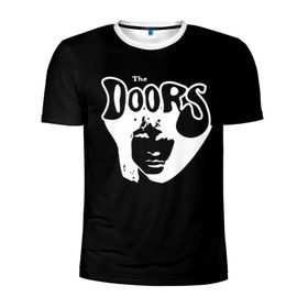 Мужская футболка 3D спортивная с принтом The Doors в Курске, 100% полиэстер с улучшенными характеристиками | приталенный силуэт, круглая горловина, широкие плечи, сужается к линии бедра | the doors | денсмор | джим моррисон | кригер | манзарек | роберт алан | рэй