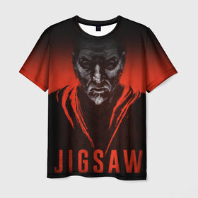 Мужская футболка 3D с принтом Джон Крамер в Курске, 100% полиэфир | прямой крой, круглый вырез горловины, длина до линии бедер | Тематика изображения на принте: jigsaw | джон крамер | триллер