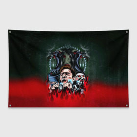 Флаг-баннер с принтом The fear в Курске, 100% полиэстер | размер 67 х 109 см, плотность ткани — 95 г/м2; по краям флага есть четыре люверса для крепления | jigsaw | джон крамер | триллер