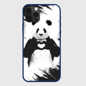 Чехол для iPhone 12 Pro с принтом Panda love в Курске, силикон | область печати: задняя сторона чехла, без боковых панелей | Тематика изображения на принте: 14 февраля | love | panda | panda love | день святого валентина | любовь | панда