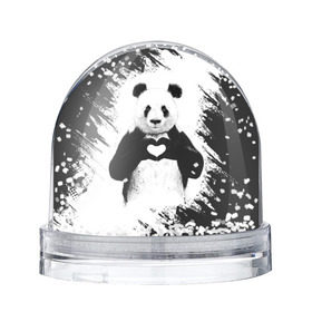Снежный шар с принтом Panda love в Курске, Пластик | Изображение внутри шара печатается на глянцевой фотобумаге с двух сторон | 14 февраля | love | panda | panda love | день святого валентина | любовь | панда