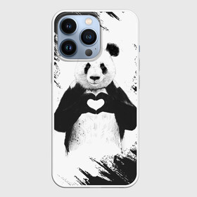 Чехол для iPhone 13 Pro с принтом Panda love в Курске,  |  | 14 февраля | love | panda | panda love | день святого валентина | любовь | панда