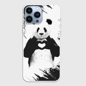 Чехол для iPhone 13 Pro Max с принтом Panda love в Курске,  |  | Тематика изображения на принте: 14 февраля | love | panda | panda love | день святого валентина | любовь | панда