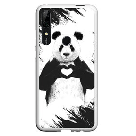 Чехол для Honor P Smart Z с принтом Panda love в Курске, Силикон | Область печати: задняя сторона чехла, без боковых панелей | Тематика изображения на принте: 14 февраля | love | panda | panda love | день святого валентина | любовь | панда