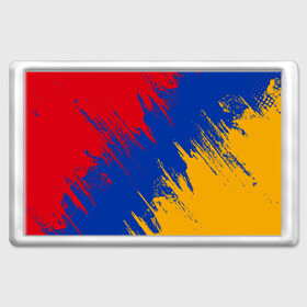 Магнит 45*70 с принтом Флаг Армении в Курске, Пластик | Размер: 78*52 мм; Размер печати: 70*45 | армения | флаг | флаг армении