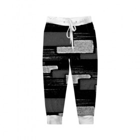 Детские брюки 3D с принтом abstraction texture в Курске, 100% полиэстер | манжеты по низу, эластичный пояс регулируется шнурком, по бокам два кармана без застежек, внутренняя часть кармана из мелкой сетки | 