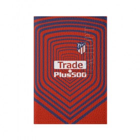 Обложка для паспорта матовая кожа с принтом Atletico Madrid Original #2 в Курске, натуральная матовая кожа | размер 19,3 х 13,7 см; прозрачные пластиковые крепления | атлетико мадрид | эмблема