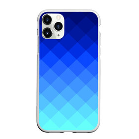 Чехол для iPhone 11 Pro матовый с принтом Blue geometria в Курске, Силикон |  | blue | geometria | абстракция | бирюза | бирюзовый | геометрия | куб | синий