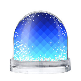 Водяной шар с принтом Blue geometria в Курске, Пластик | Изображение внутри шара печатается на глянцевой фотобумаге с двух сторон | blue | geometria | абстракция | бирюза | бирюзовый | геометрия | куб | синий