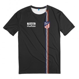 Мужская футболка 3D с принтом Atletico Madrid Original #4 в Курске, 100% полиэфир | прямой крой, круглый вырез горловины, длина до линии бедер | Тематика изображения на принте: атлетико мадрид | эмблема