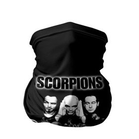 Бандана-труба 3D с принтом Группа Scorpions в Курске, 100% полиэстер, ткань с особыми свойствами — Activecool | плотность 150‒180 г/м2; хорошо тянется, но сохраняет форму | scorpions | группа | скорпионс | хард | хардрок