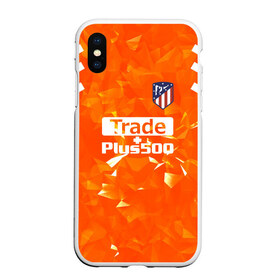 Чехол для iPhone XS Max матовый с принтом Atletico Madrid Original #5 в Курске, Силикон | Область печати: задняя сторона чехла, без боковых панелей | Тематика изображения на принте: атлетико мадрид | полосы | эмблема