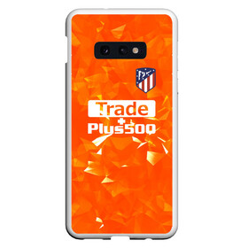 Чехол для Samsung S10E с принтом Atletico Madrid Original #5 в Курске, Силикон | Область печати: задняя сторона чехла, без боковых панелей | атлетико мадрид | полосы | эмблема