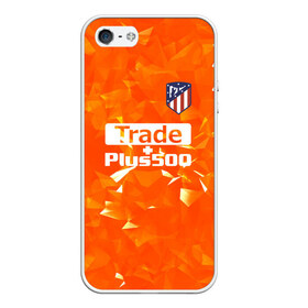 Чехол для iPhone 5/5S матовый с принтом Atletico Madrid Original #5 в Курске, Силикон | Область печати: задняя сторона чехла, без боковых панелей | Тематика изображения на принте: атлетико мадрид | полосы | эмблема