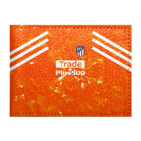 Обложка для студенческого билета с принтом Atletico Madrid Original #5 в Курске, натуральная кожа | Размер: 11*8 см; Печать на всей внешней стороне | Тематика изображения на принте: атлетико мадрид | полосы | эмблема