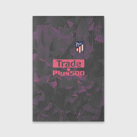 Обложка для паспорта матовая кожа с принтом Atletico Madrid Original #8 в Курске, натуральная матовая кожа | размер 19,3 х 13,7 см; прозрачные пластиковые крепления | атлетико мадрид | полигоны | эмблема