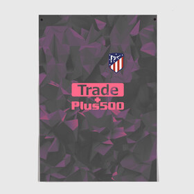 Постер с принтом Atletico Madrid Original #8 в Курске, 100% бумага
 | бумага, плотность 150 мг. Матовая, но за счет высокого коэффициента гладкости имеет небольшой блеск и дает на свету блики, но в отличии от глянцевой бумаги не покрыта лаком | атлетико мадрид | полигоны | эмблема
