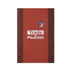 Обложка для паспорта матовая кожа с принтом Atletico Madrid Original #12 в Курске, натуральная матовая кожа | размер 19,3 х 13,7 см; прозрачные пластиковые крепления | Тематика изображения на принте: 