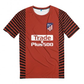 Мужская футболка 3D с принтом Atletico Madrid Original #12 в Курске, 100% полиэфир | прямой крой, круглый вырез горловины, длина до линии бедер | 