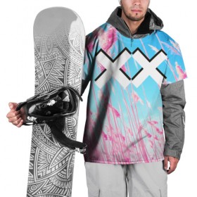 Накидка на куртку 3D с принтом The XX Pink в Курске, 100% полиэстер |  | Тематика изображения на принте: 