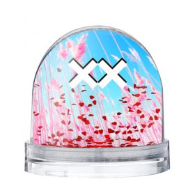 Водяной шар с принтом The XX Pink в Курске, Пластик | Изображение внутри шара печатается на глянцевой фотобумаге с двух сторон | 