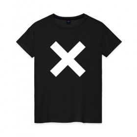 Женская футболка хлопок с принтом XT в Курске, 100% хлопок | прямой крой, круглый вырез горловины, длина до линии бедер, слегка спущенное плечо | the xx