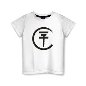 Детская футболка хлопок с принтом Tokio в Курске, 100% хлопок | круглый вырез горловины, полуприлегающий силуэт, длина до линии бедер | bill kaulitz | tokio hotel | билл каулиц