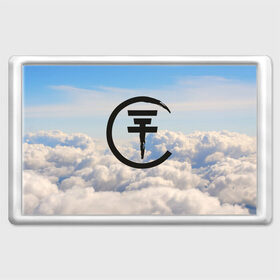 Магнит 45*70 с принтом Clouds Tokio Hotel в Курске, Пластик | Размер: 78*52 мм; Размер печати: 70*45 | bill kaulitz | tokio hotel | билл каулиц