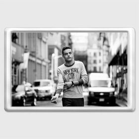 Магнит 45*70 с принтом Rami Malek в Курске, Пластик | Размер: 78*52 мм; Размер печати: 70*45 | mr robot | rami malek | мистер робот | рами малек
