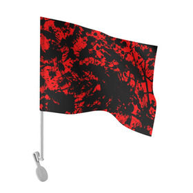 Флаг для автомобиля с принтом Красные краски в Курске, 100% полиэстер | Размер: 30*21 см | abstraction | абстракция красок | брызги красок | краска | красные краски | потертость красок | разводы красок | черно белый