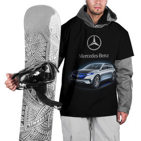 Накидка на куртку 3D с принтом Mercedes-Benz в Курске, 100% полиэстер |  | kомпания производитель легковых автомобилей премиального класса | немецкое качество