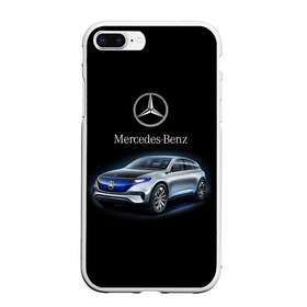 Чехол для iPhone 7Plus/8 Plus матовый с принтом Mercedes-Benz в Курске, Силикон | Область печати: задняя сторона чехла, без боковых панелей | kомпания производитель легковых автомобилей премиального класса | немецкое качество