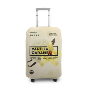 Чехол для чемодана 3D с принтом Vanilla-Caramel в Курске, 86% полиэфир, 14% спандекс | двустороннее нанесение принта, прорези для ручек и колес | 