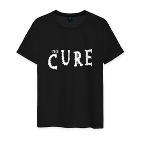 Мужская футболка хлопок с принтом The Cure в Курске, 100% хлопок | прямой крой, круглый вырез горловины, длина до линии бедер, слегка спущенное плечо. | cure | британия | группы | музыка | надпись | роберт смит | роджер одоннелл | рок | саймон гэллап