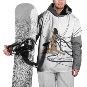 Накидка на куртку 3D с принтом Ghost in the shell в Курске, 100% полиэстер |  | anime | ghost in the shell | motoko | аниме | белый | мотоко | призрак в доспехах
