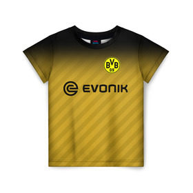 Детская футболка 3D с принтом FC Borussia 2018 Original #1 в Курске, 100% гипоаллергенный полиэфир | прямой крой, круглый вырез горловины, длина до линии бедер, чуть спущенное плечо, ткань немного тянется | боруссия | дортмунд