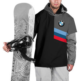 Накидка на куртку 3D с принтом BMW Brand Tricolor в Курске, 100% полиэстер |  | bmw | автомобильные | бмв | машины