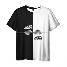 Мужская футболка 3D с принтом Arctic Monkeys в Курске, 100% полиэфир | прямой крой, круглый вырез горловины, длина до линии бедер | алекс тёрнер | арктик | арктические мартышки | гаражный | группа | джейми кук | инди рок | манкис | музыка | мэтт хелдер | ник о мэлли | обезьяна | постпанк ривайвл | психоделический | рок