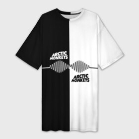 Платье-футболка 3D с принтом Arctic Monkeys в Курске,  |  | алекс тёрнер | арктик | арктические мартышки | гаражный | группа | джейми кук | инди рок | манкис | музыка | мэтт хелдер | ник о мэлли | обезьяна | постпанк ривайвл | психоделический | рок