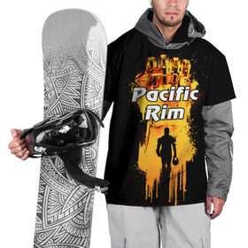 Накидка на куртку 3D с принтом Тихоокеанский рубеж в Курске, 100% полиэстер |  | action | adventure | pacific rim | боевик | егерь | кайдзю | монстр