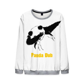 Мужской свитшот 3D с принтом Panda dub в Курске, 100% полиэстер с мягким внутренним слоем | круглый вырез горловины, мягкая резинка на манжетах и поясе, свободная посадка по фигуре | dab | dance | dub | movement | panda | движение | панда | танец