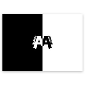 Поздравительная открытка с принтом Asking Alexandria в Курске, 100% бумага | плотность бумаги 280 г/м2, матовая, на обратной стороне линовка и место для марки
 | aa | alexandria | asking | аа | александрия | аликсандрия | аскен | аскин | аскинг | бен брюс | группа | дэнни уорсноп | метал | музыка | пост | рок | хэви | электроникор