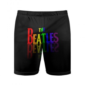 Мужские шорты 3D спортивные с принтом The beatles в Курске,  |  | Тематика изображения на принте: british | rock | the beatles