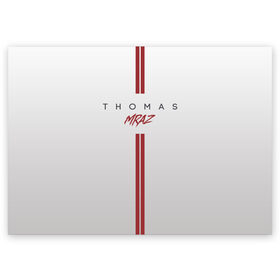 Поздравительная открытка с принтом Thomas Mraz в Курске, 100% бумага | плотность бумаги 280 г/м2, матовая, на обратной стороне линовка и место для марки
 | 